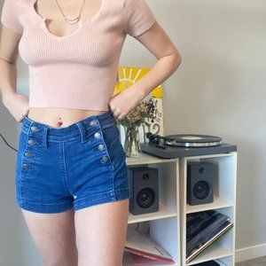 AE High Rise Shortie Shorts